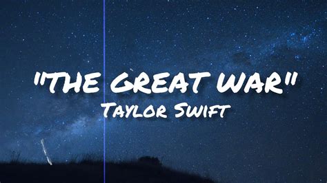Listen to "The Great War" by Taylor Swift from the album ‘Midnights (3am Edition)’ Buy/Download/Stream ‘Midnights (3am Edition)’: https://taylor.lnk.to/tayl... 